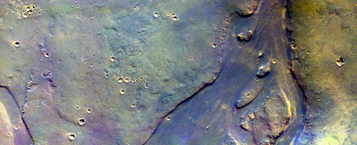Следы водной эрозии на Марсе